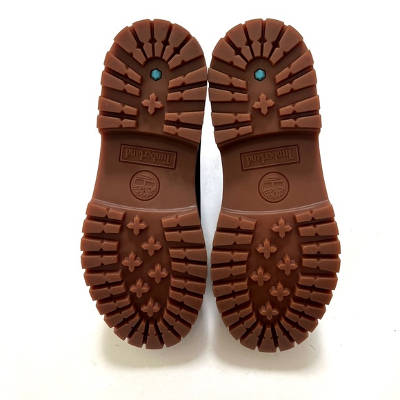 NWOB Timberland Stone Street Mid Faux Fur Black Nubuck Ankle Boots Size 10 - Picture 9 of 10